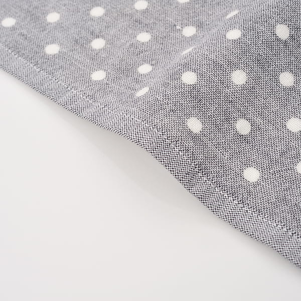 5trees / 今治タオル ポルカドットシャンブレータオルセット(バス1／フェイス1／ウォッシュ1 グレー) イメージ画像