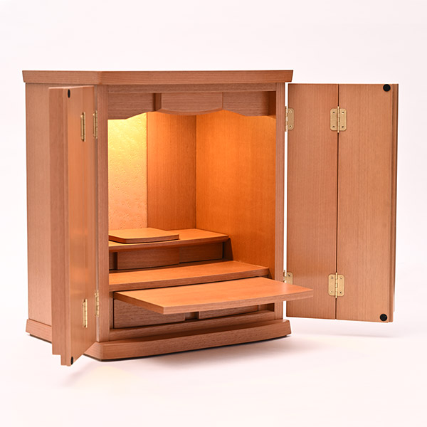 コンパクトモダン仏壇セット オレガノ 16号 桜（ナチュラル）ご本尊