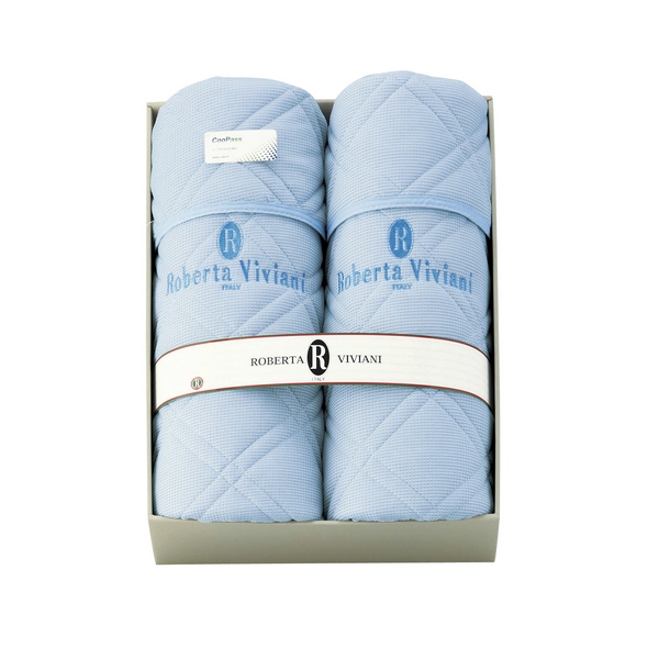 20%OFF｜ロベルタ・ビビアーニ 吸水速乾加工 ニットワッフル敷パット2P ●79230231