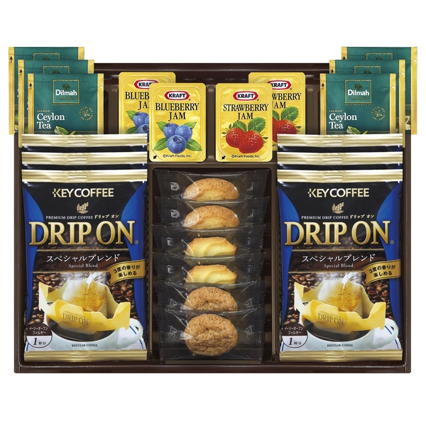 20%OFF|ドリップコーヒー&セイロンティーと3種類のクッキー詰合せ