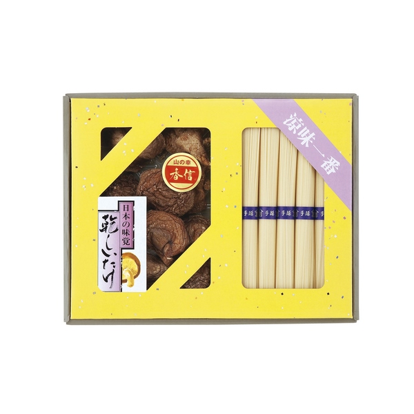 20%OFF|乾物家 / 国産椎茸と手延そうめん御詰合せ