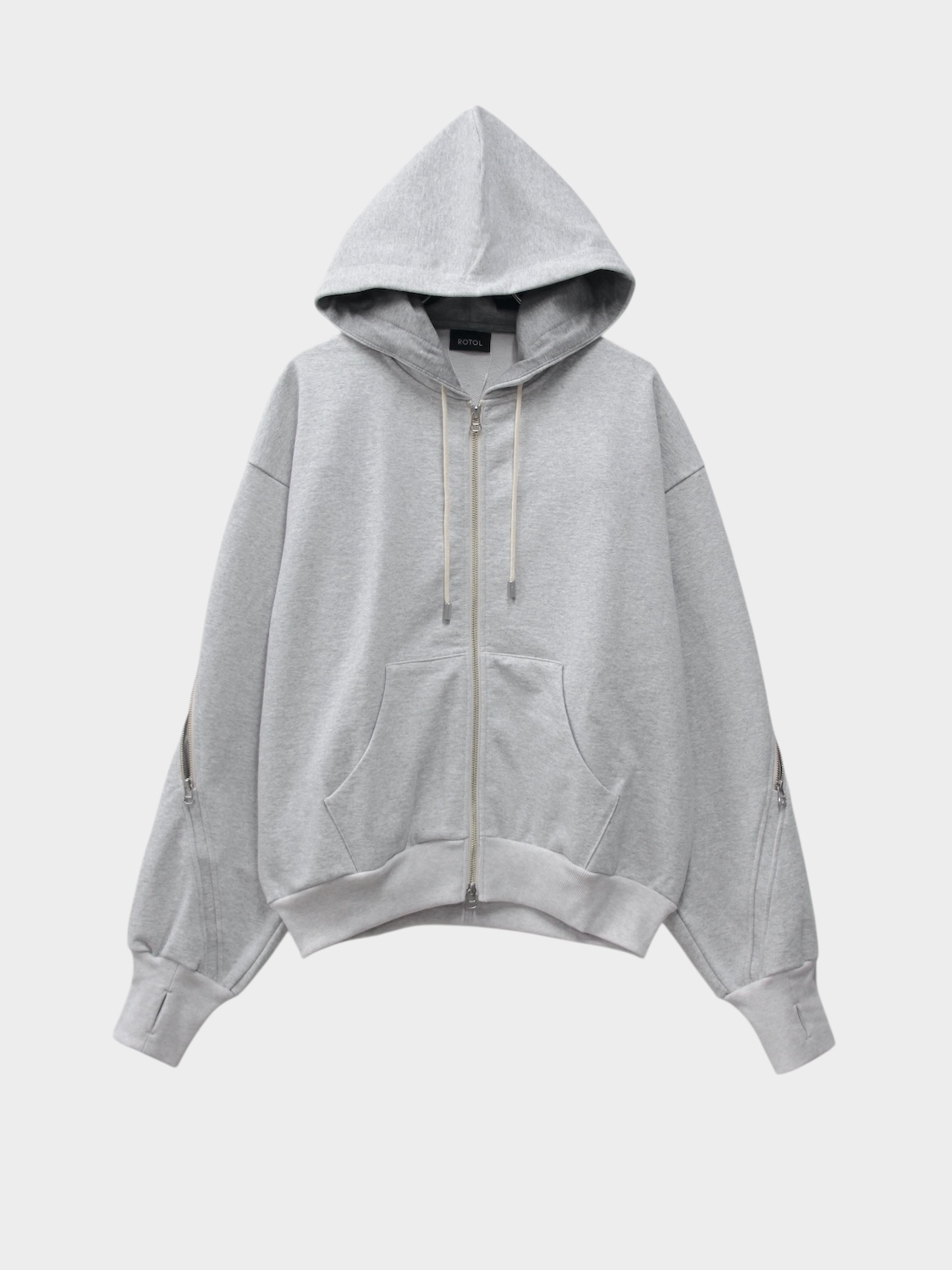 ROTOL VENTILATED ZIP HOODIE ASH 2026SS