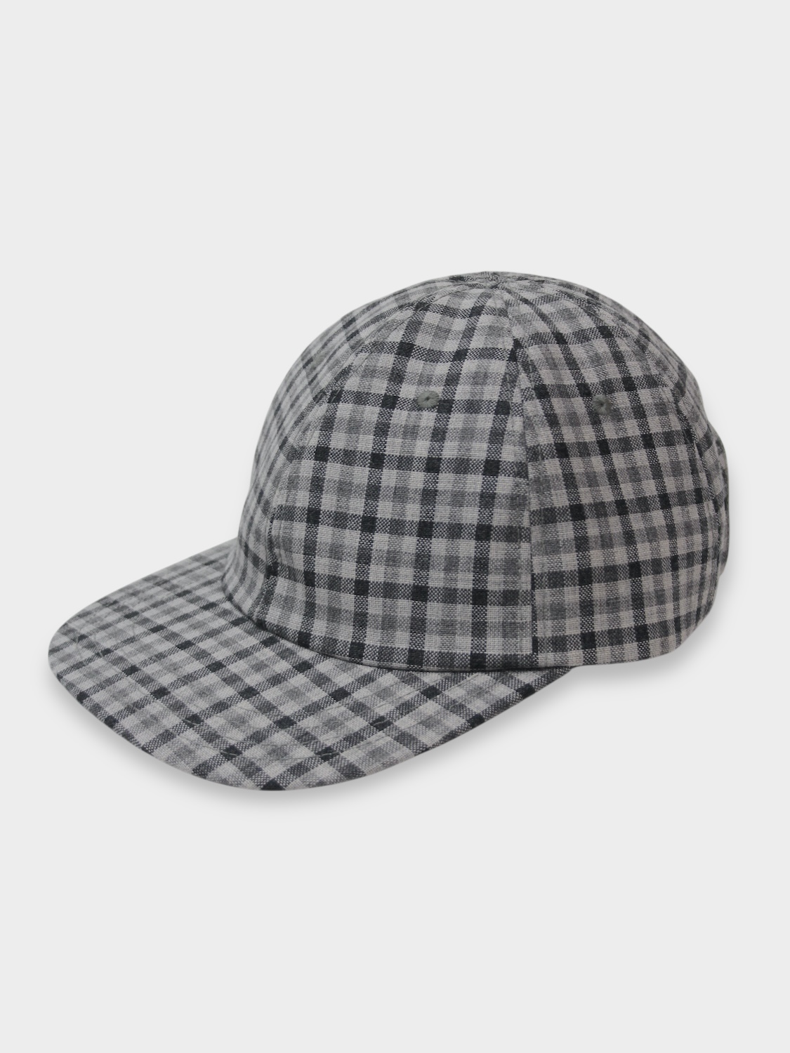 UNUSED WOOL CAP GRAY CHECK 2026SS