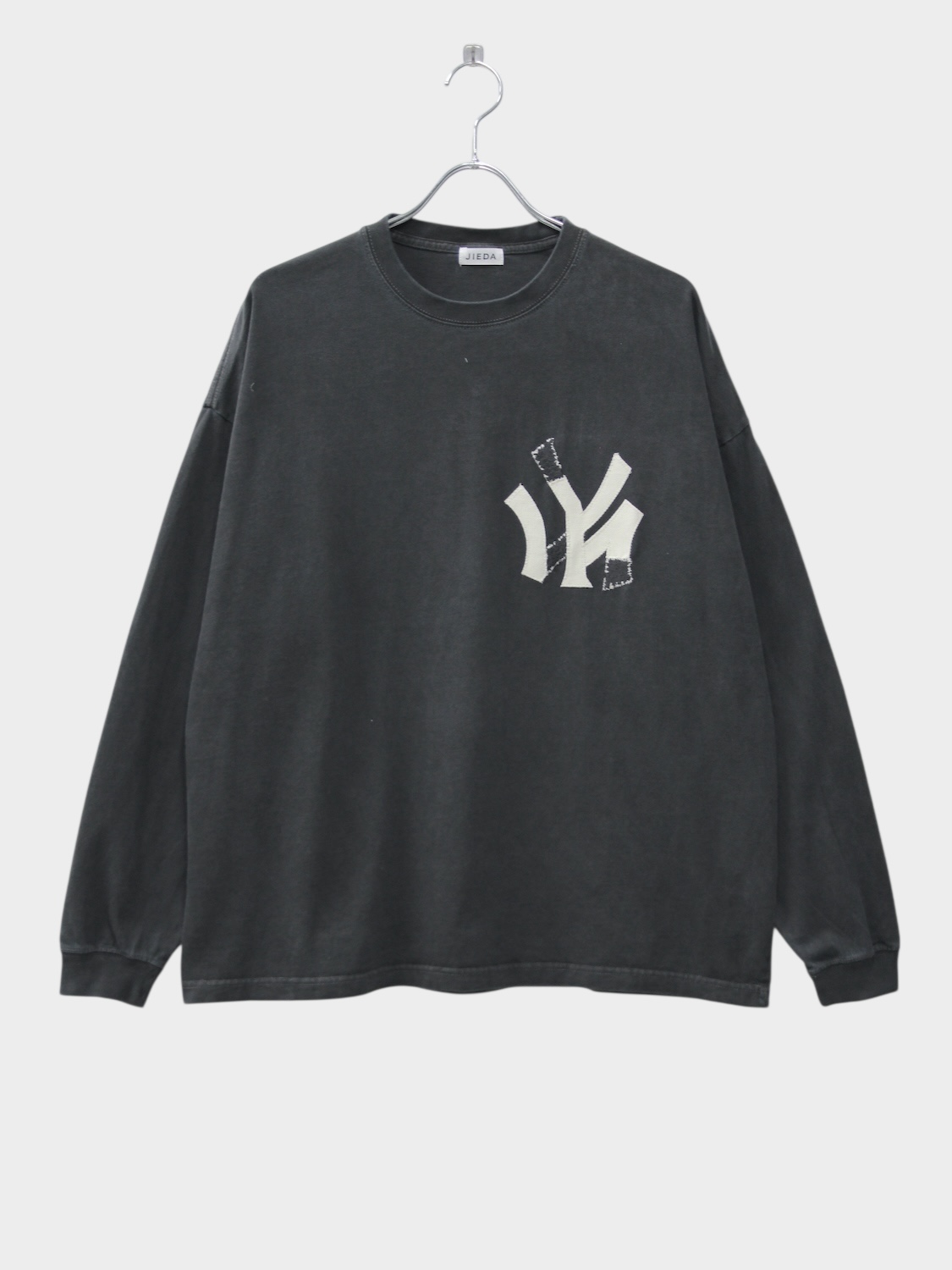 JIEDA PIGMENT NOT YOUR TEAM L/S TEE FADE BLACK 2026SS