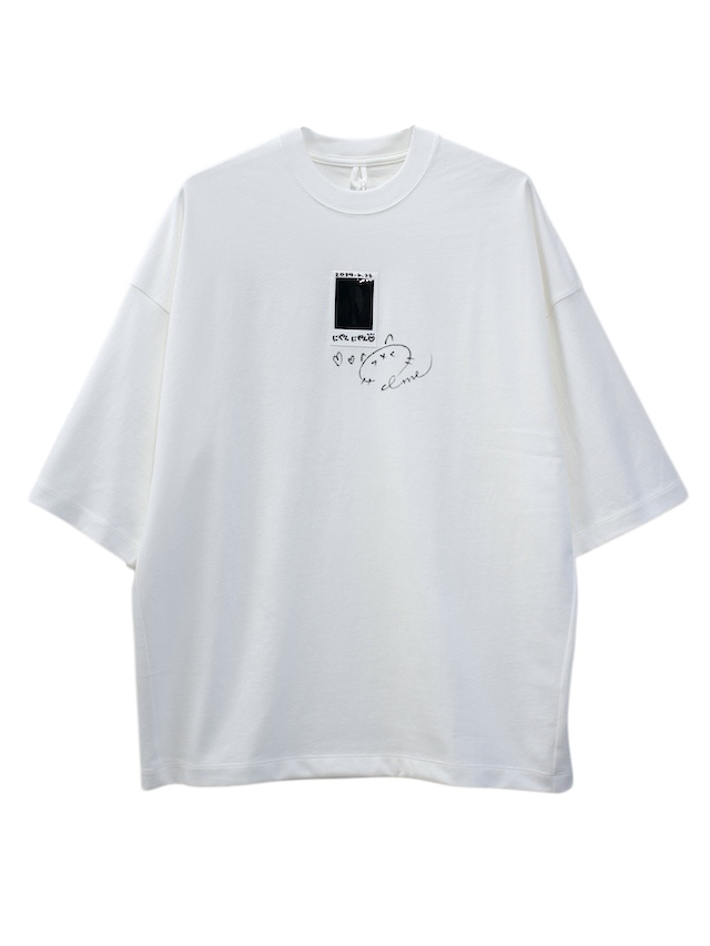 doublet “CHEKI” RAINBOW-FILM T-SHIRT WHITE