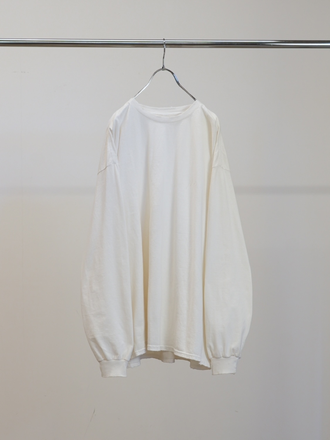 ANCELLM EMBROIDERY DYED LS WHITE 2026SS