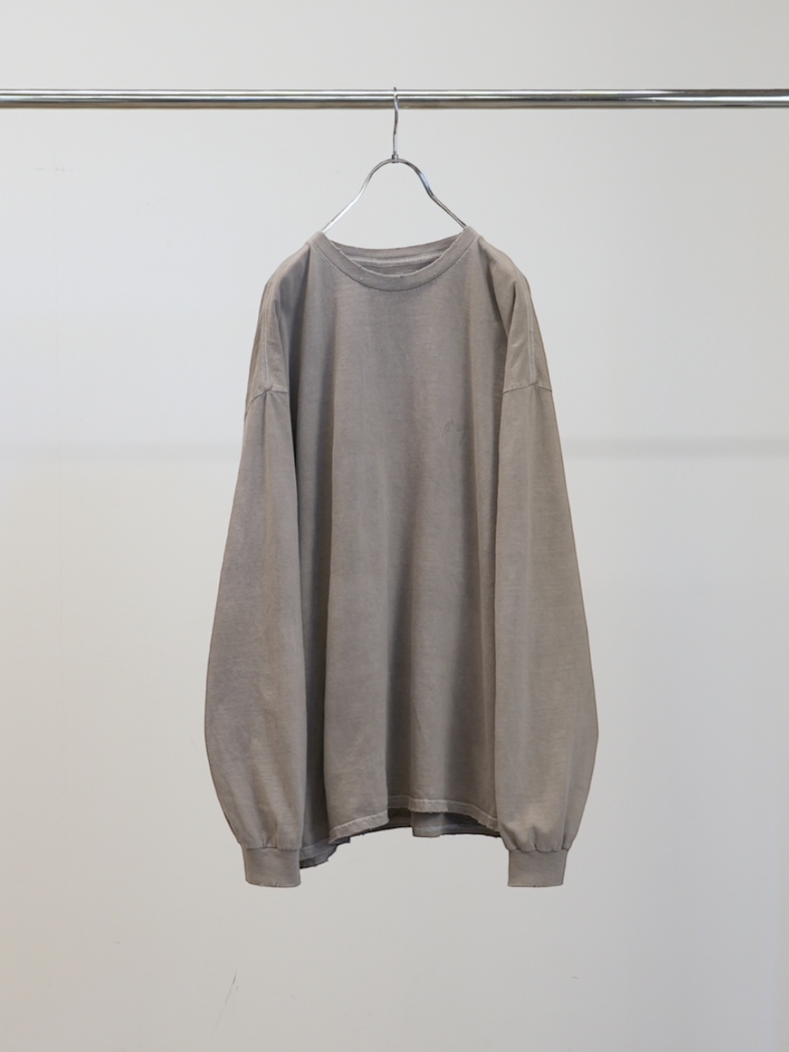 ANCELLM EMBROIDERY DYED LS GRAY 2026SS