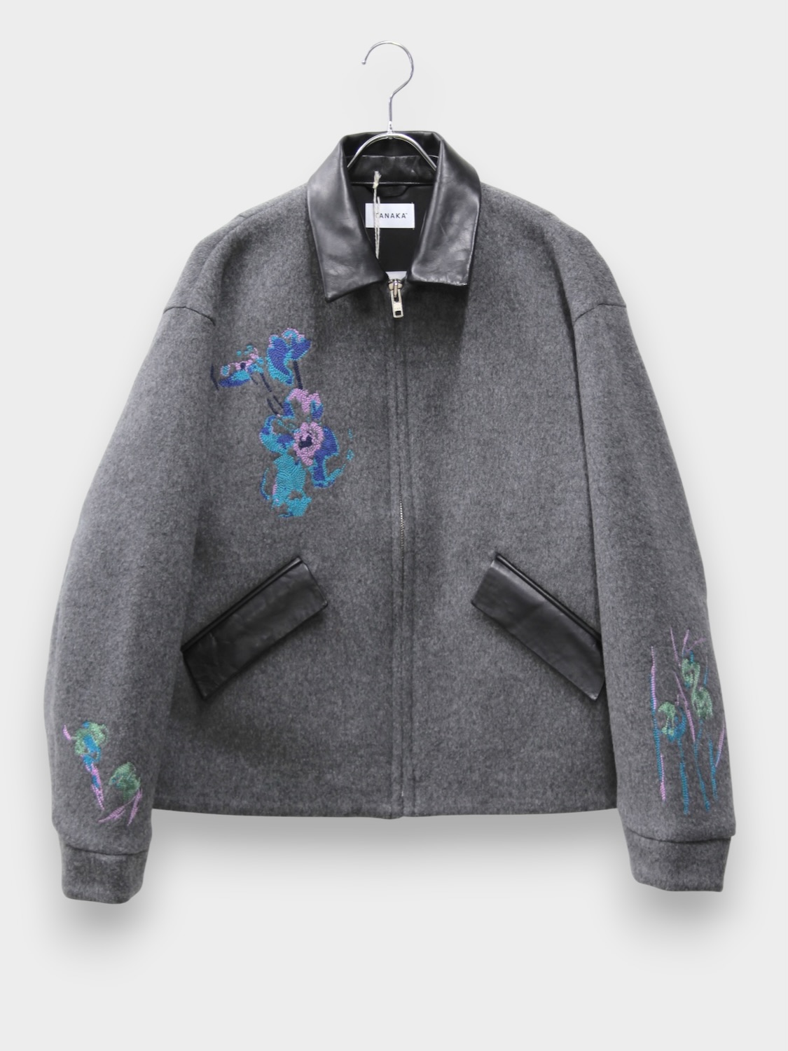 TANAKA THE COVERALL CHARCOAL (FLOWER) 2026AW