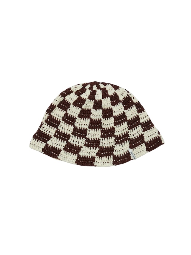 bal HAND KNIT BUCKET HAT BROWN / 2025SS