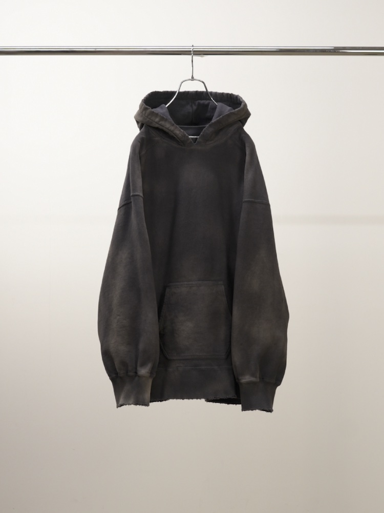 ANCELLM SWITCHING HOODIE BLACK 2025AW
