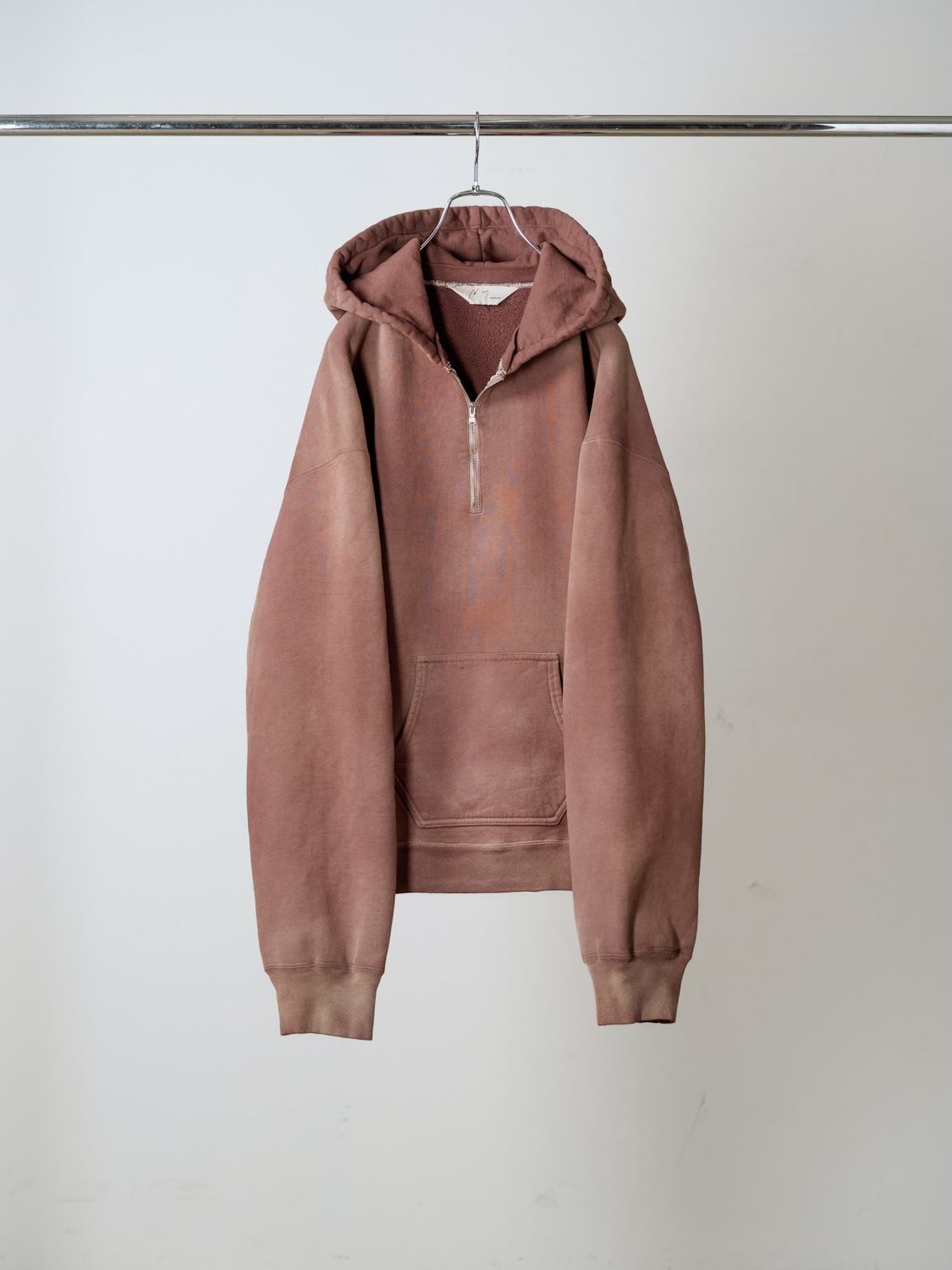 ANCELLM FLEECE-LINED SWEAT HOODIE MARRON 2026AW