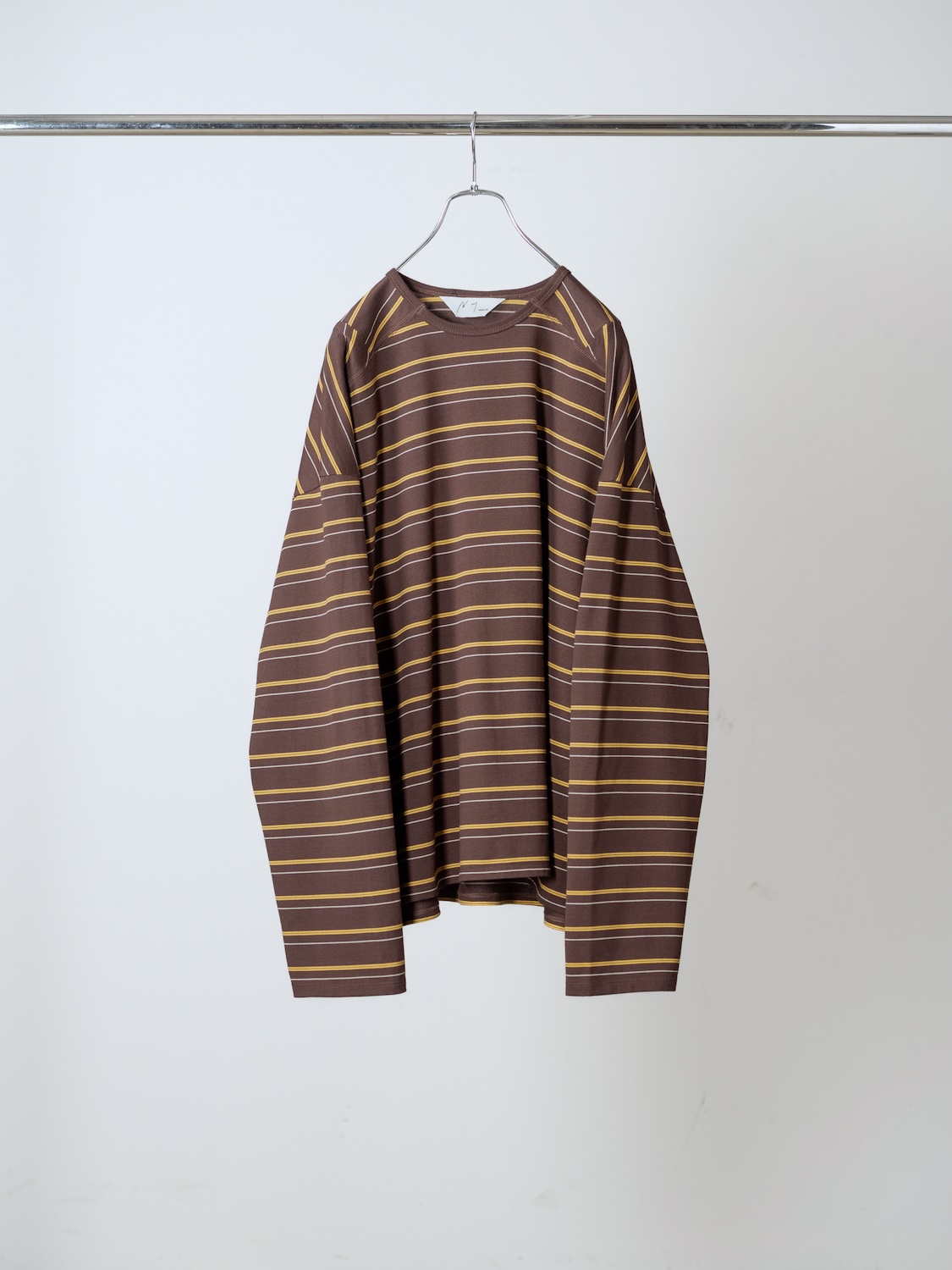 ANCELLM BORDER LS T-SHIRT MARRON 2026AW