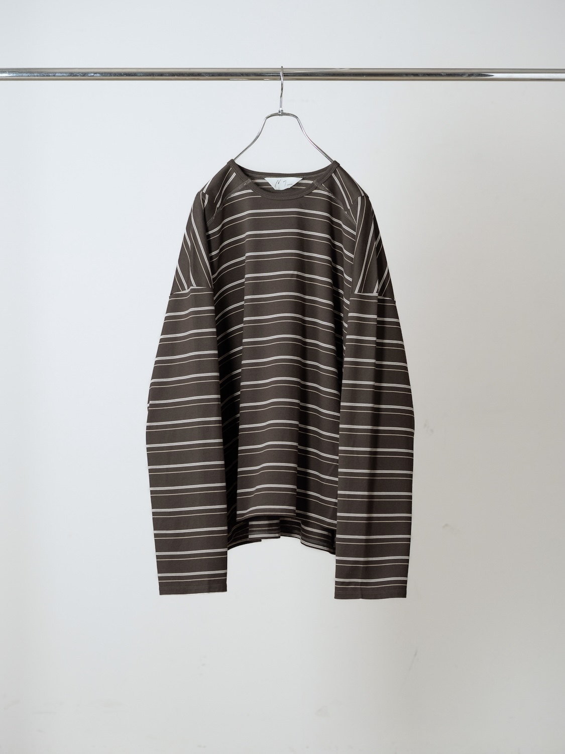 ANCELLM BORDER LS T-SHIRT BLACK 2026AW