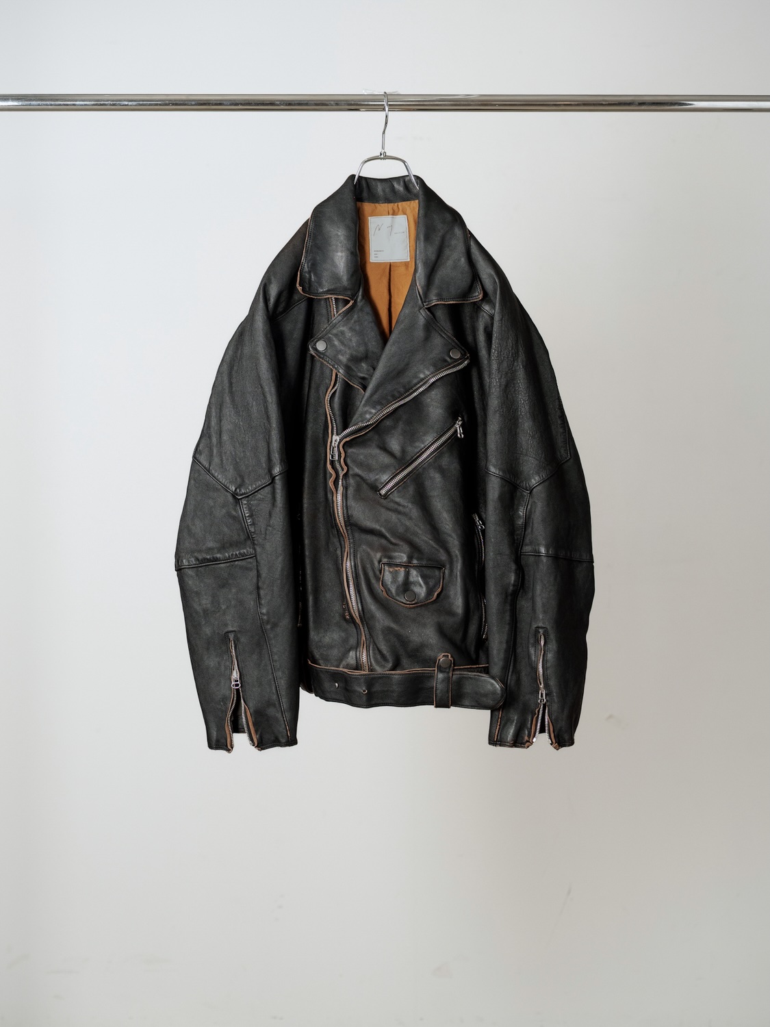 ANCELLM AGING H.L BELTED JACKET BLACK 2026AW
