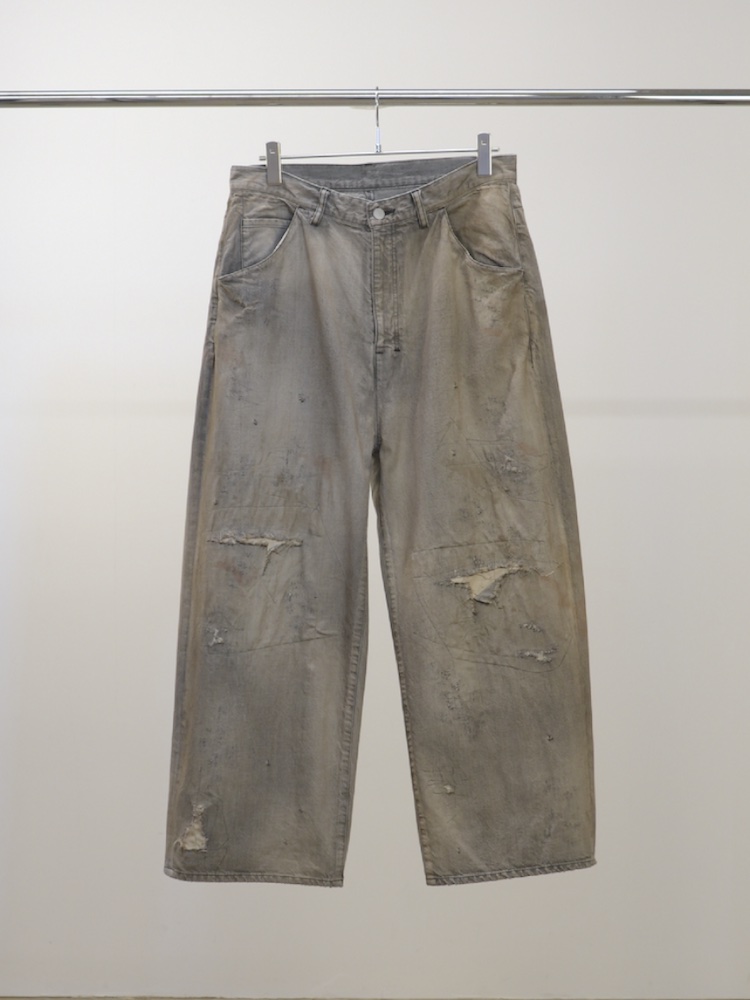 ANCELLM #04 AGING01 BLACK 2025AW ( ワイドストレート )