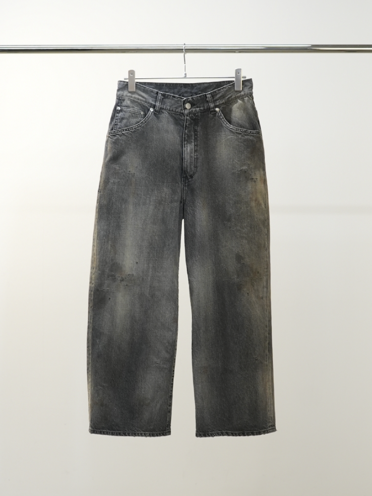 ANCELLM #01 AGING01 BLACK 2025AW ( ルーズテーパード )