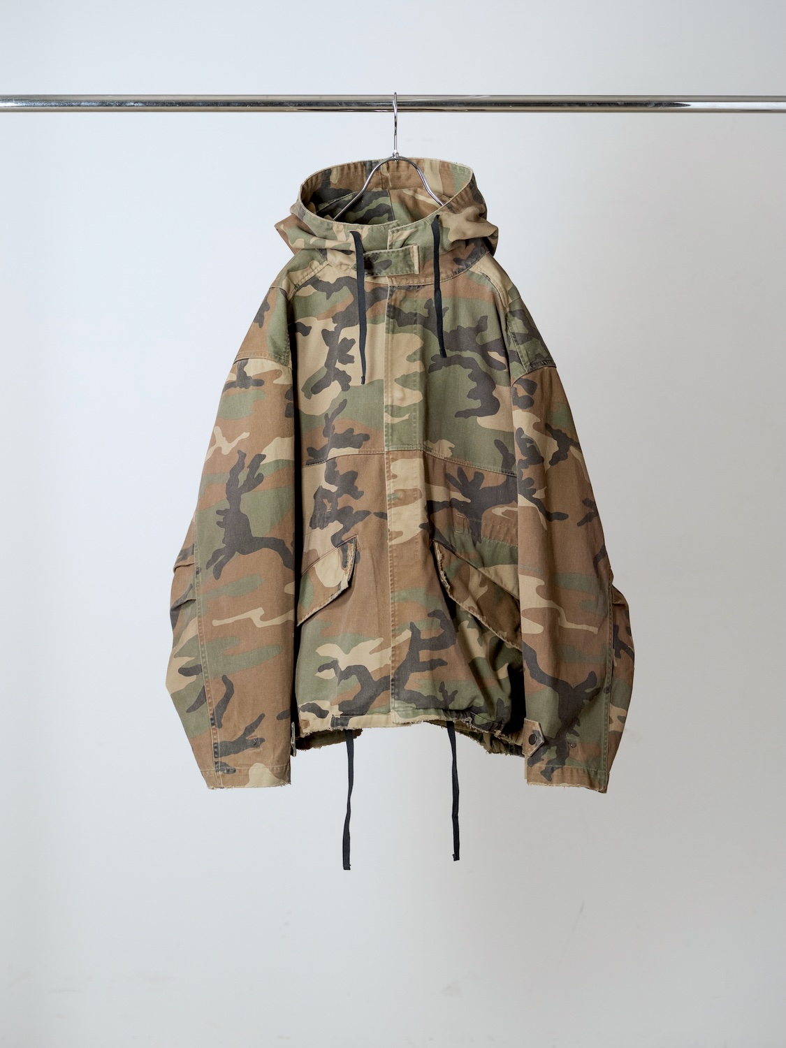 ANCELLM CAMO OVER HOODIE WOODLAND 2026AW