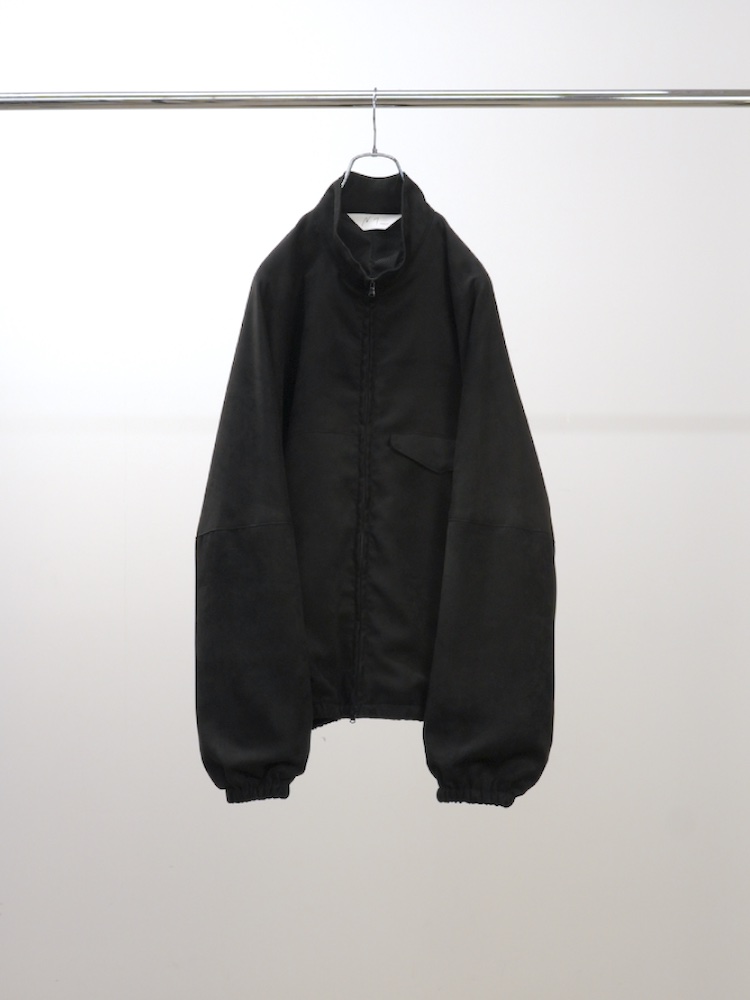 ANCELLM VEGAN SUEDE KIMONO BLOUSON BLACK 2025AW