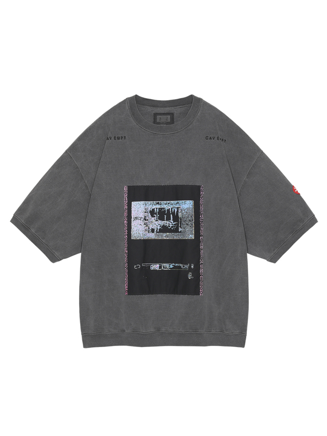 C.E/CAVEMPT OVERDYE Frame6 CREW NECK CHARCOAL