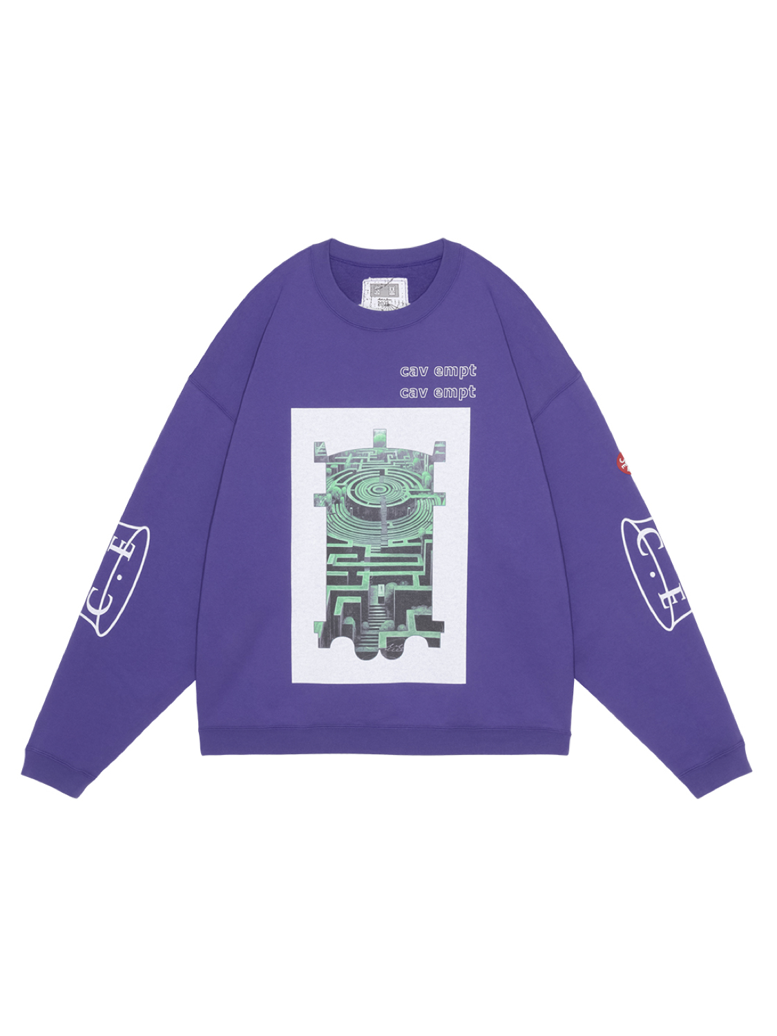 C.E/CAVEMPT SCMCTY LOOSE CREW NECK PURPLE 2025AW