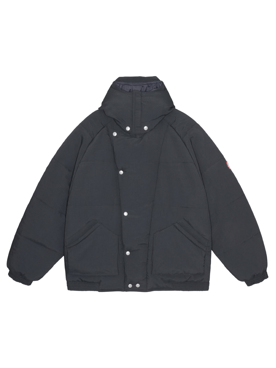 C.E/CAVEMPT DIAGONAL FLAP PUFF JACKET BLACK 2025AW