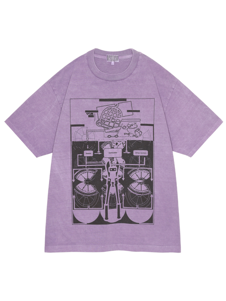 C.E/CAVEMPT OVERDYE MD LOOPERATOR T PURPLE 2025AW