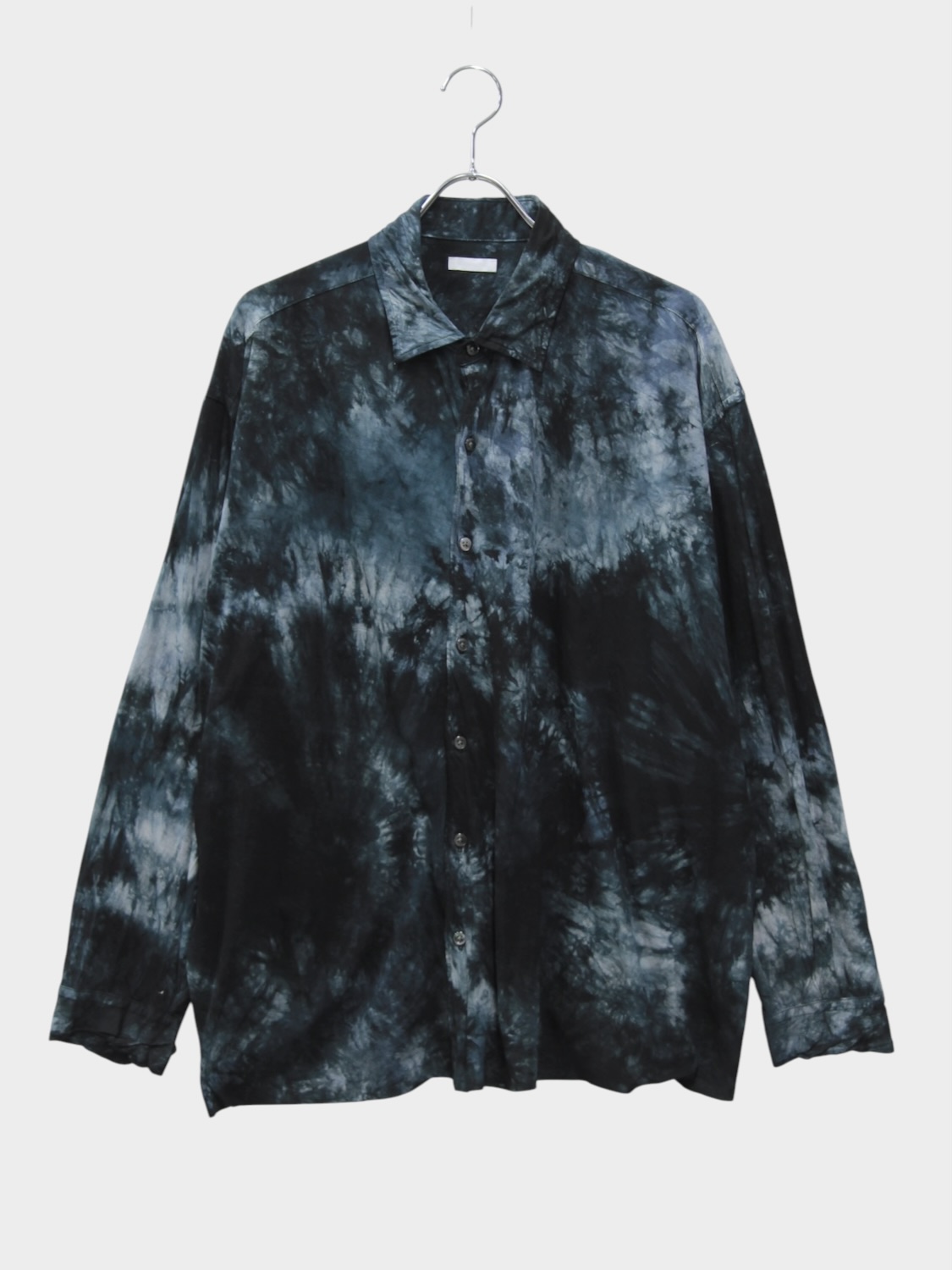 KANEMASA PHIL. 46G TIE DYE ARTISAN SHIRT BLACK CHARCOAL DYE 2026AW