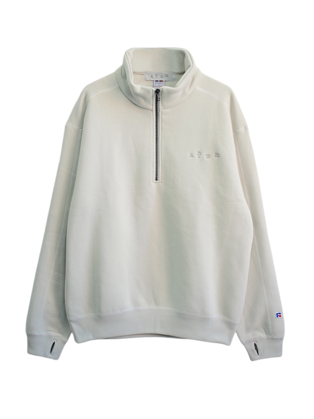 bal / RUSSELL ATHLETIC HEAVY COTTON HALF ZIP SAND