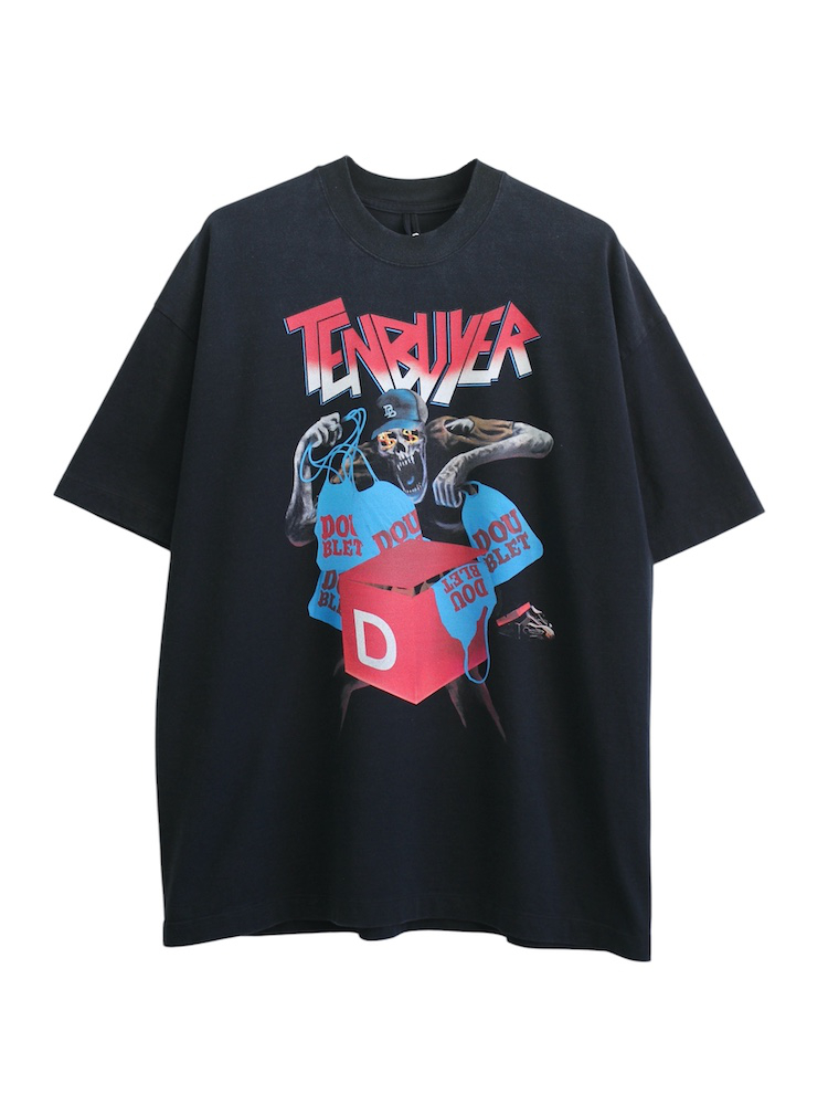 doublet TENBUYER T-SHIRT BLACK 25SS