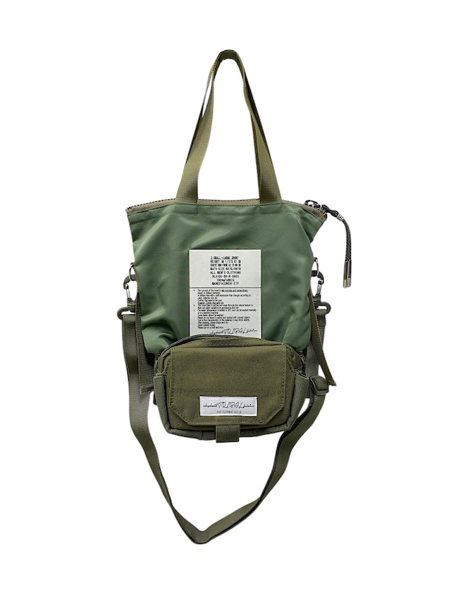 elephant TRIBAL fabrics Back in the Pouch KHAKI