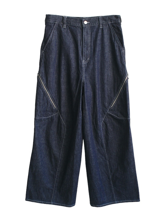JieDa DRAPING OVER DENIM PANTS INDIGO