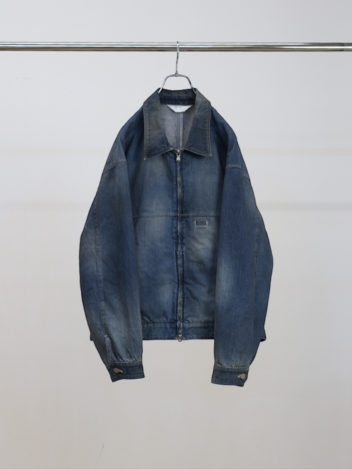 ANCELLM DENIM ZIPUP JACKET INDIGO 2026SS