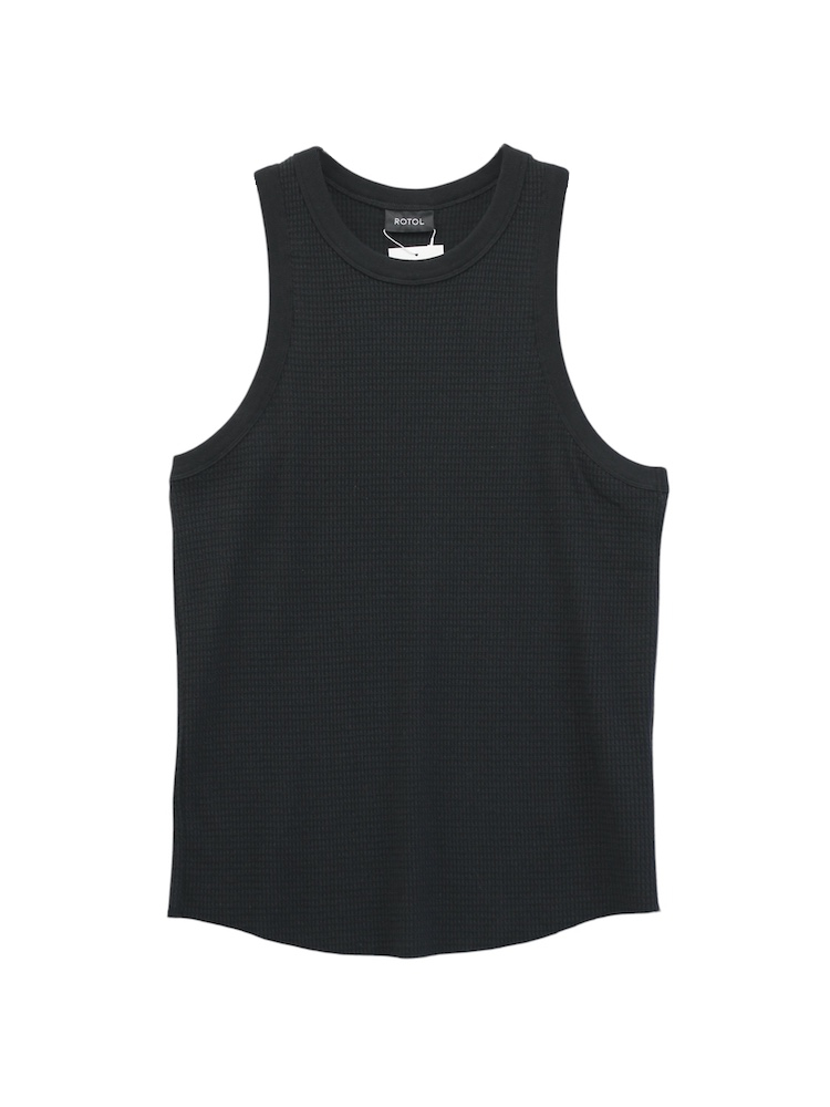 ROTOL MILD WAFFLE TANKTOP BLACK