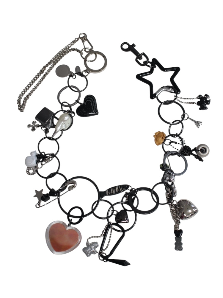 doublet KEY CHAIN BLACK 2025AW