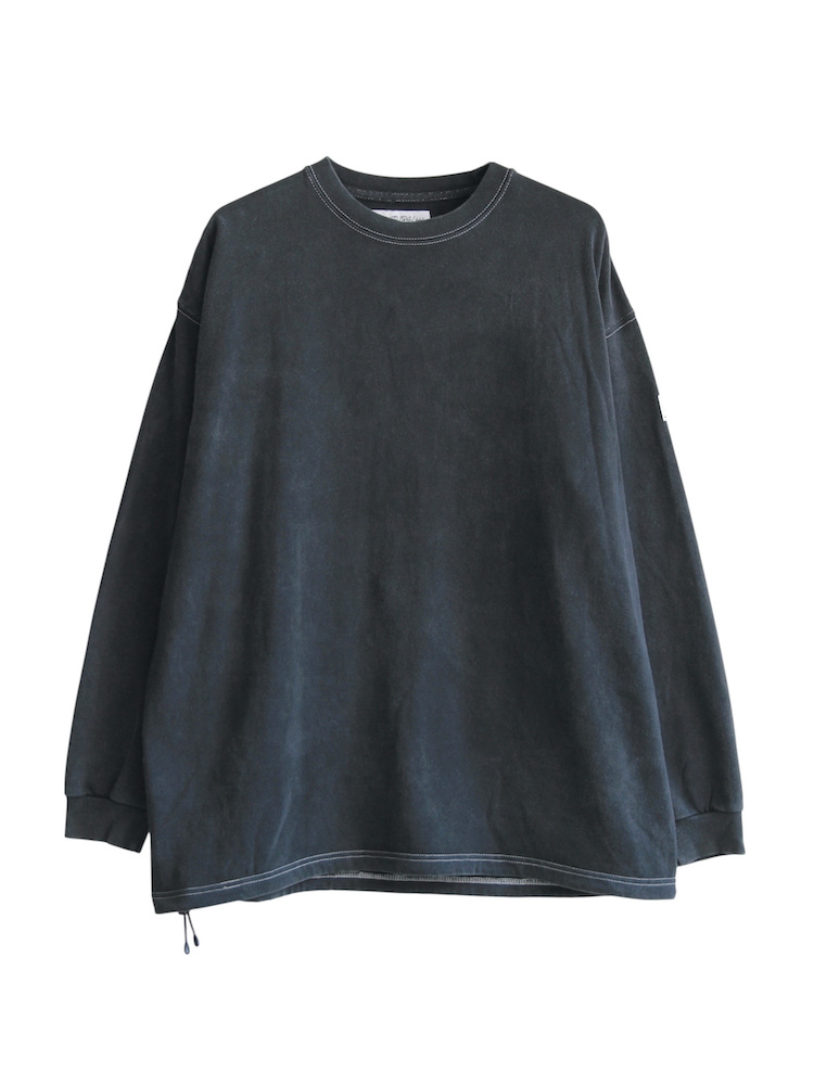elephant TRIBAL fabrics Fade Fat Long T-SH FADE BLACK 2025AW