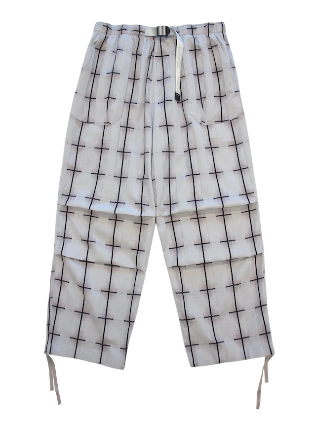bal PLAID WIDE MOUNTAIN PANT GRAY / 2025SS