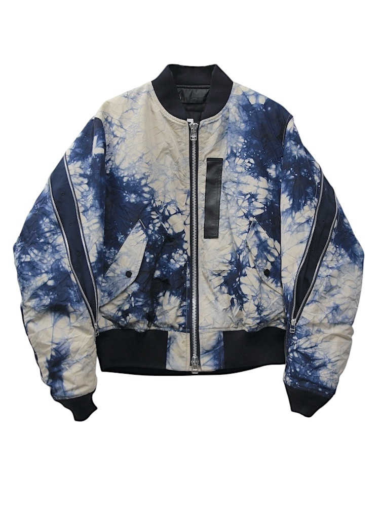 ROTOL MARBLE DYE BOMBER BLOUSON NAVY 2025AW