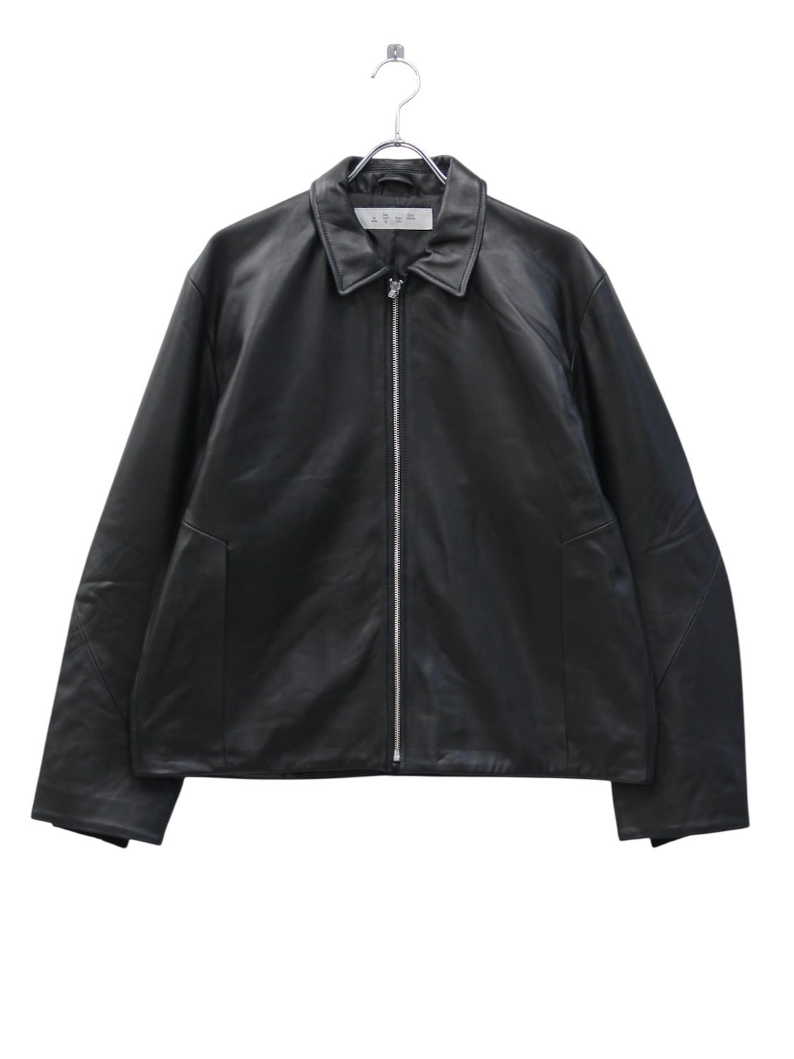 bal TECH LEATHER ZIP JACKET BLACK 2025AW
