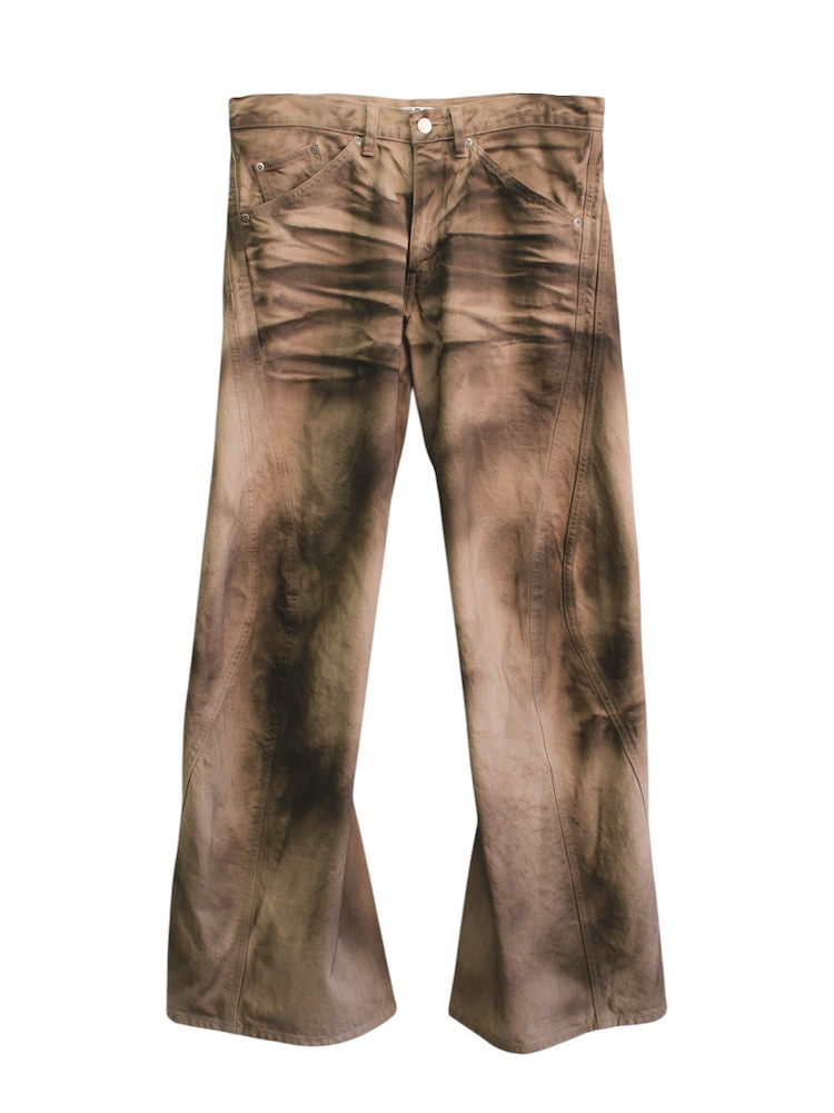 NVRFRGT 3D TWISTED JEANS 2.0 CRAZY DIRTY WASHED TAN 25SS