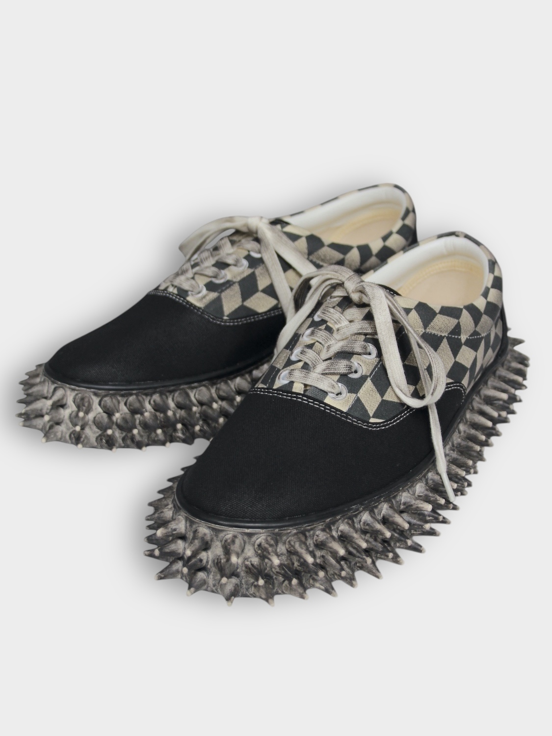 doublet DIRTY SPIKY CANVAS SNEAKER BLACK 2026SS