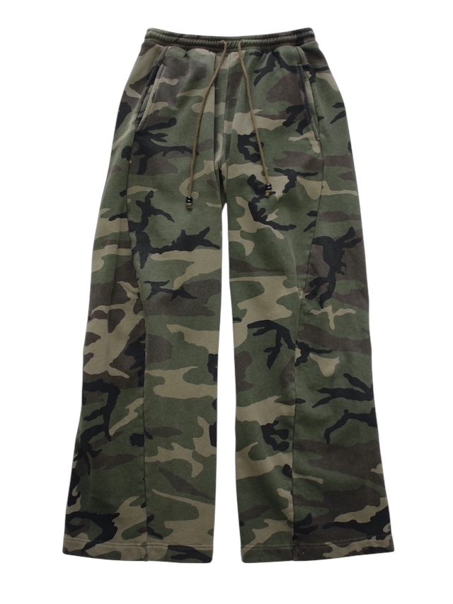 NVRFRGT 3D TWISTED LOUNGE WIDE PANTS WOODLAND 25SS