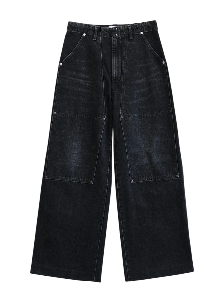TANAKA WORK JEAN TROUSERS BLACK 2025AW