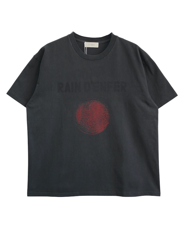 JieDa PLANET PIGMENT TEE BLACK 25SS