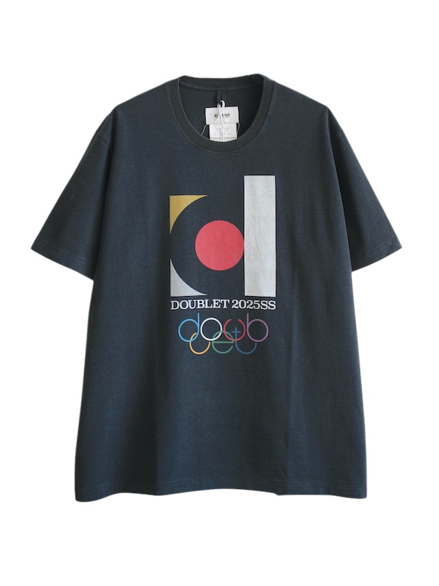 doublet DOUBLET2025SS LOGO T-SHIRT BLACK
