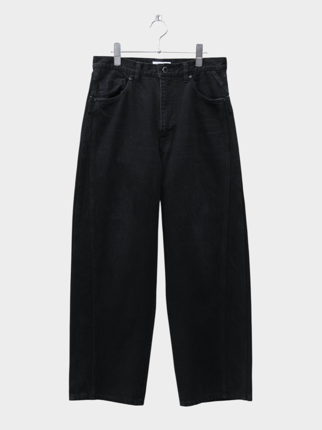 ROTOL TRIPLE SEAMS 6P DENIM WIDE DAMAGE BLACK 2026SS