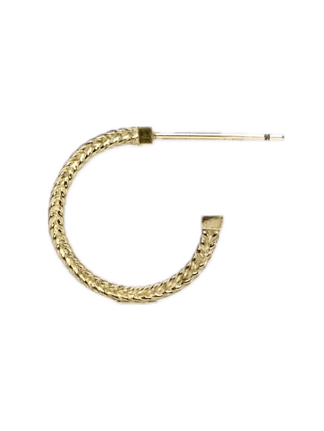 ephemeral ROPE PATTERN PIERCE GOLD