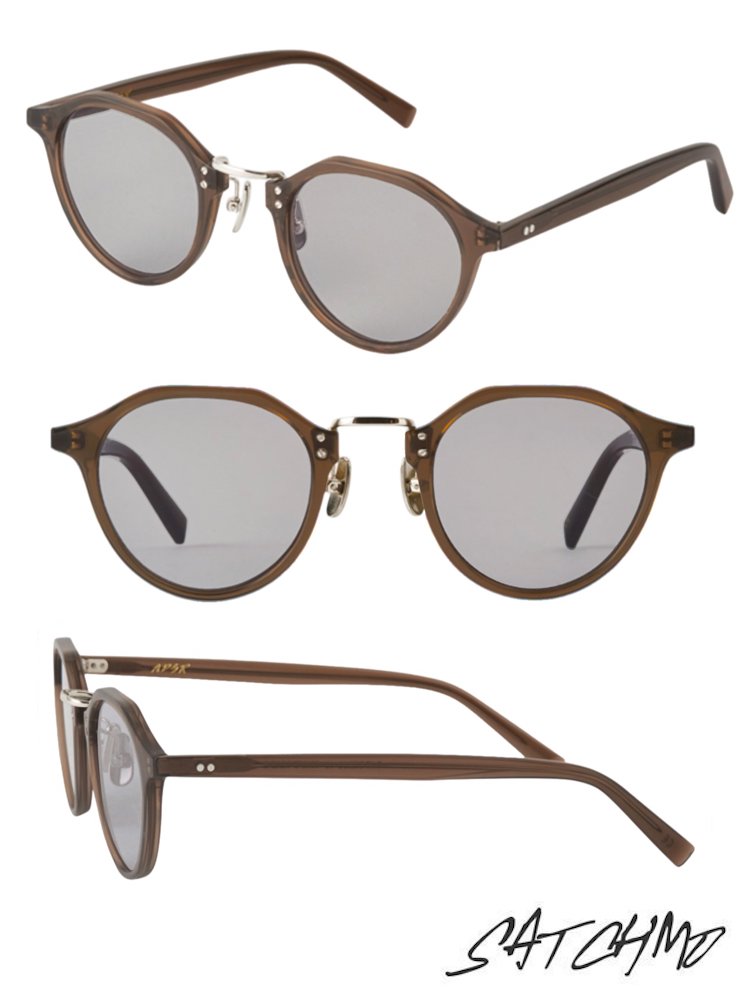A.D.S.R. SATCHMO 15 CLEAR BROWN /SILVER (Lt.GRAY)