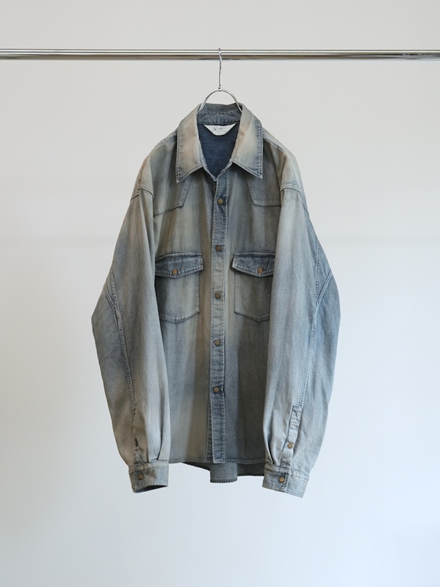 ANCELLM DENIM WESTERN SHIRT INDIGO