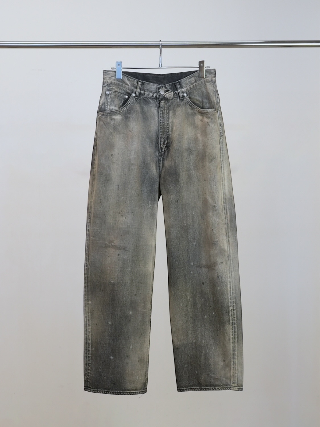 ANCELLM #01 MIDTAPERED 5P DENIM PANTS BLACK 2026SS