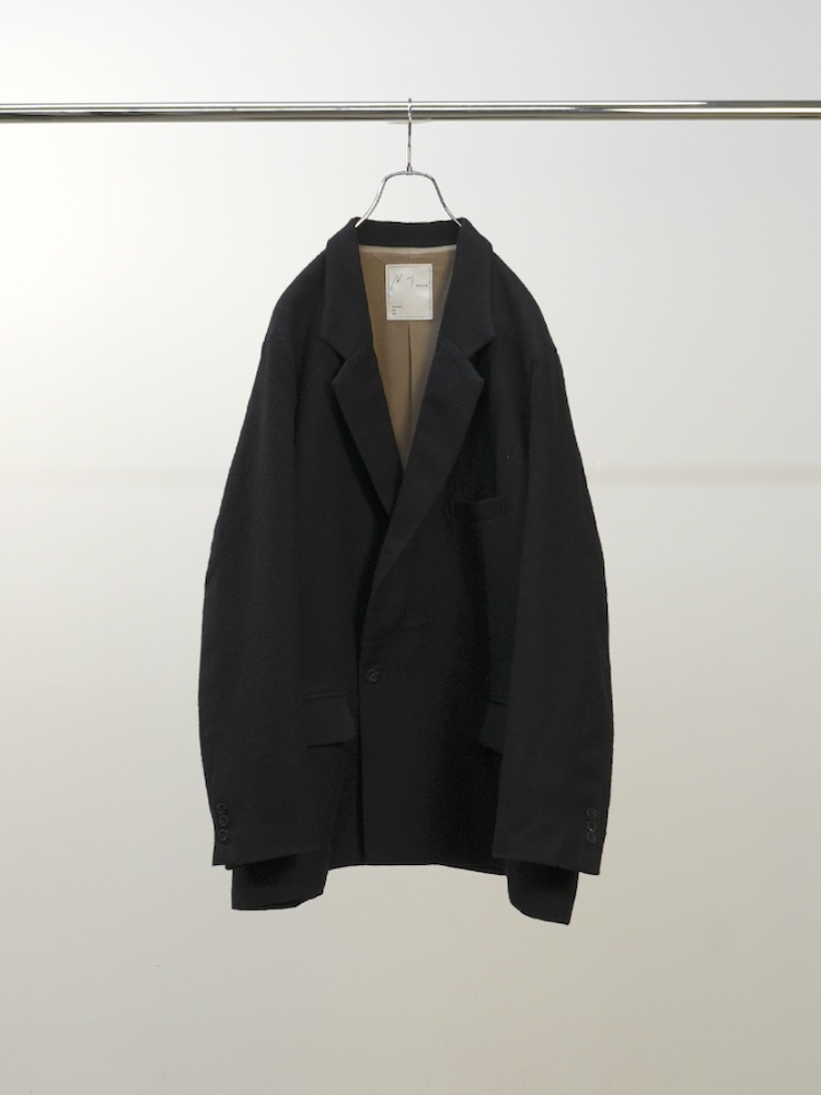 ANCELLM SEMI-DOUBLE TAILORED JACKET BLACK 2025AW